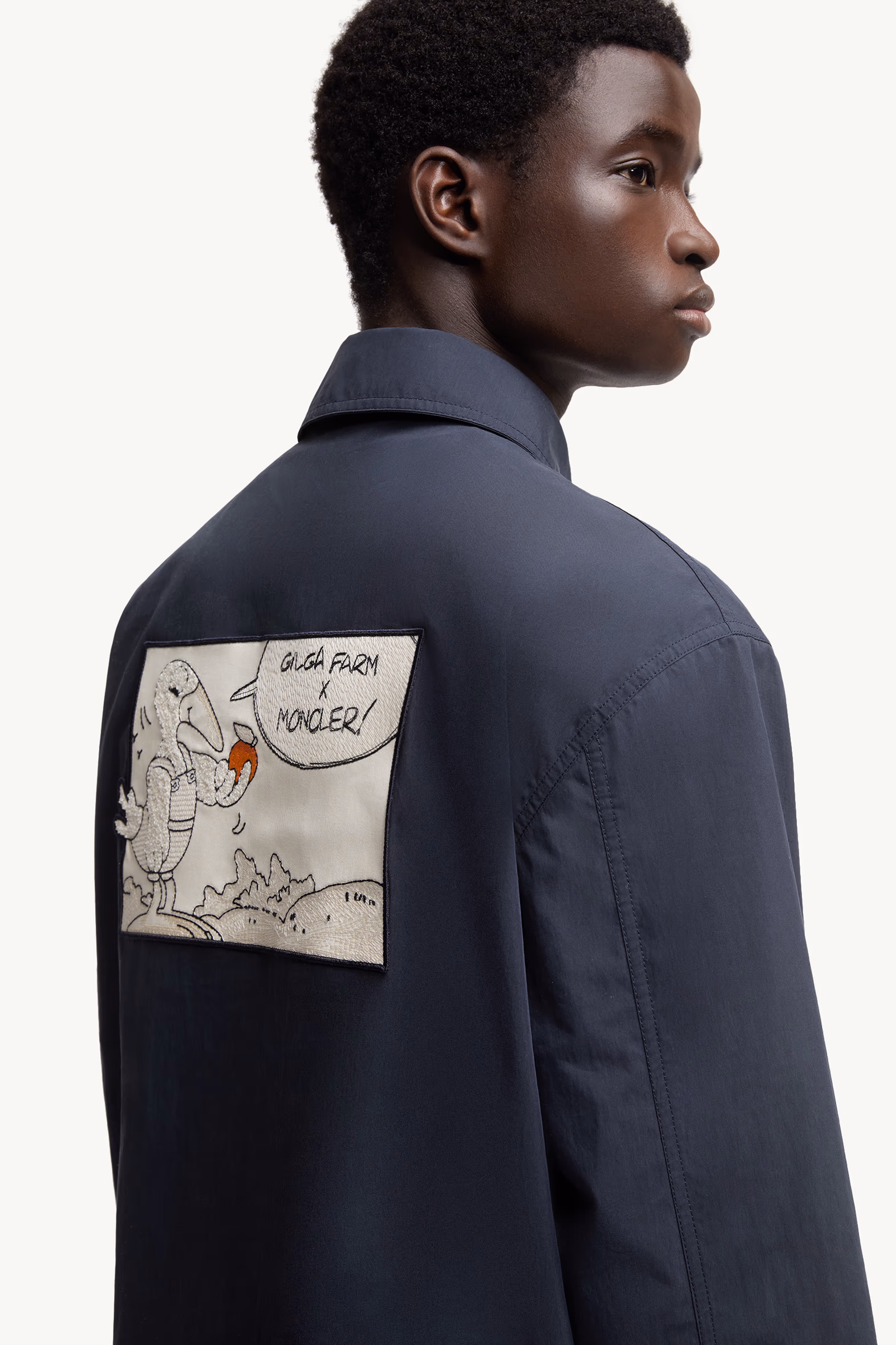 Moncler x Gilga Farm Designed by Donald Glover Satsuma Shirt Jacket Men Navy Blue Moncler 6